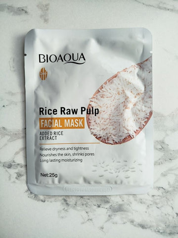 BIOAQOUA RICE RAW PULP FACIAL MASK