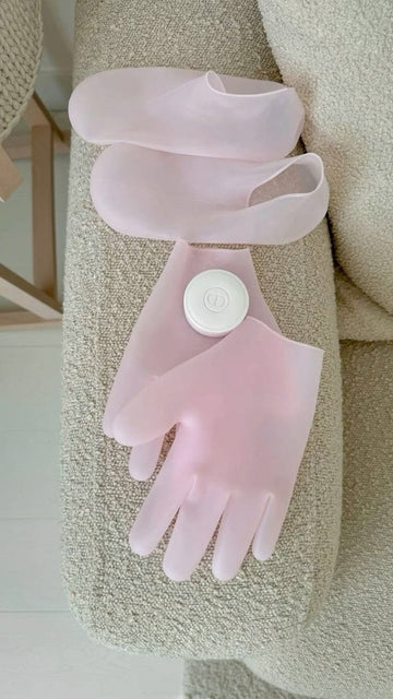 PINK SILICONE GEL MAGNETIC THERAPY GLOVES