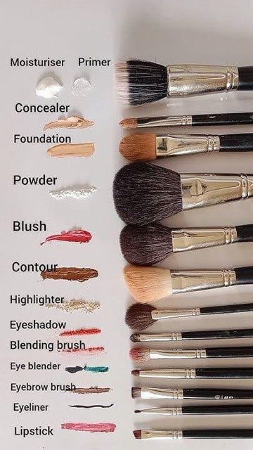 PROFESSIONAL 12 PCS MAKEUP BRUSH SET - FACE&EYE MAKEUP BRUSHES