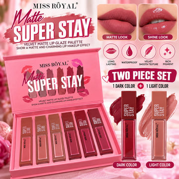 MISS ROYAL MATTE SUPER STAY LIP GLAZE – 2 PIECE SET