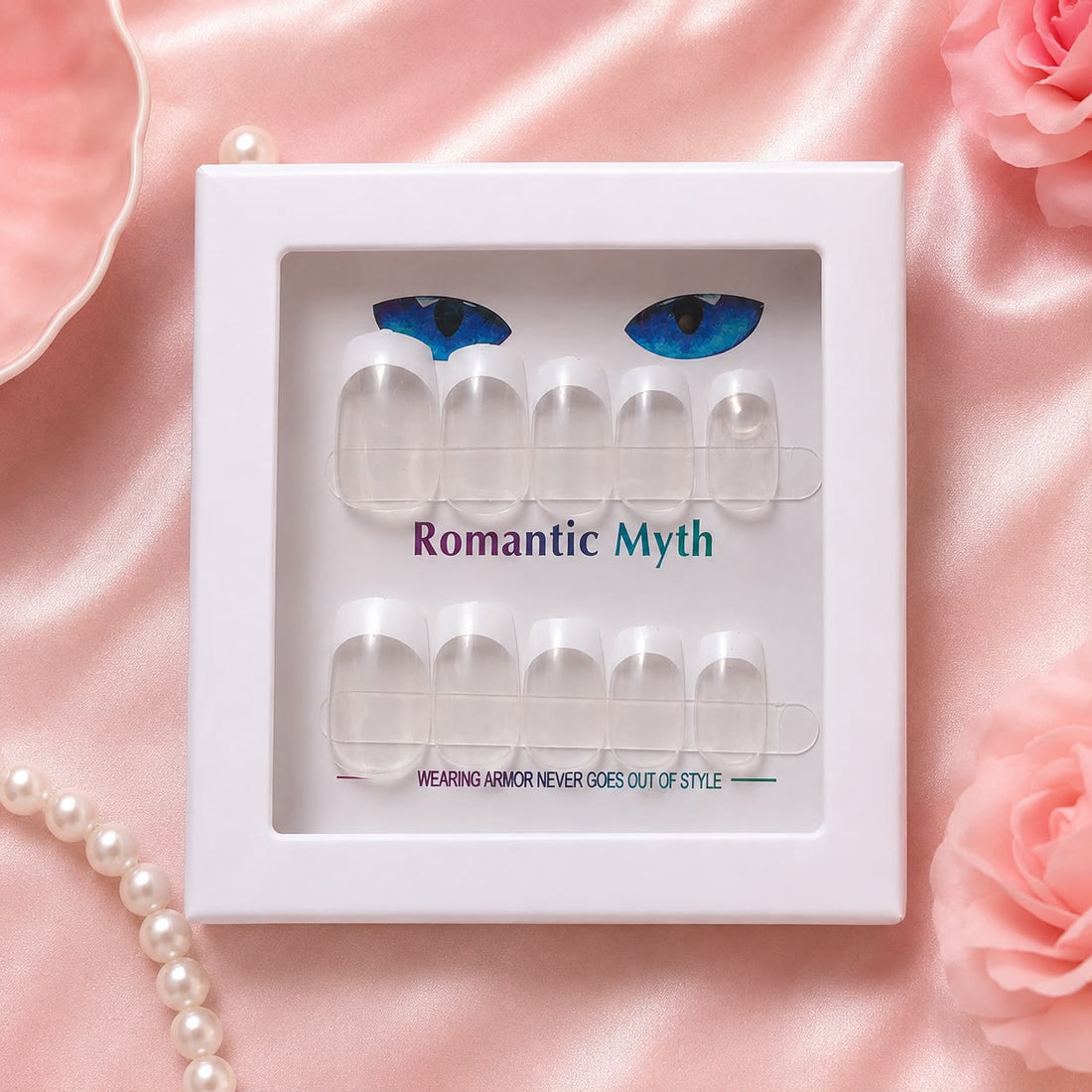 ROMANTIC MYTH FRENCH TIP PRESS ON NAILS-